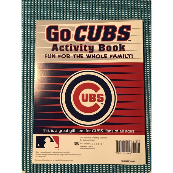 MLB Chicago Cubs Baseball Activity Book by Darla Hall GO CUBS! New - Picture 2 of 11